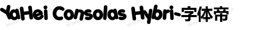 YaHei Consolas Hybri字体转换